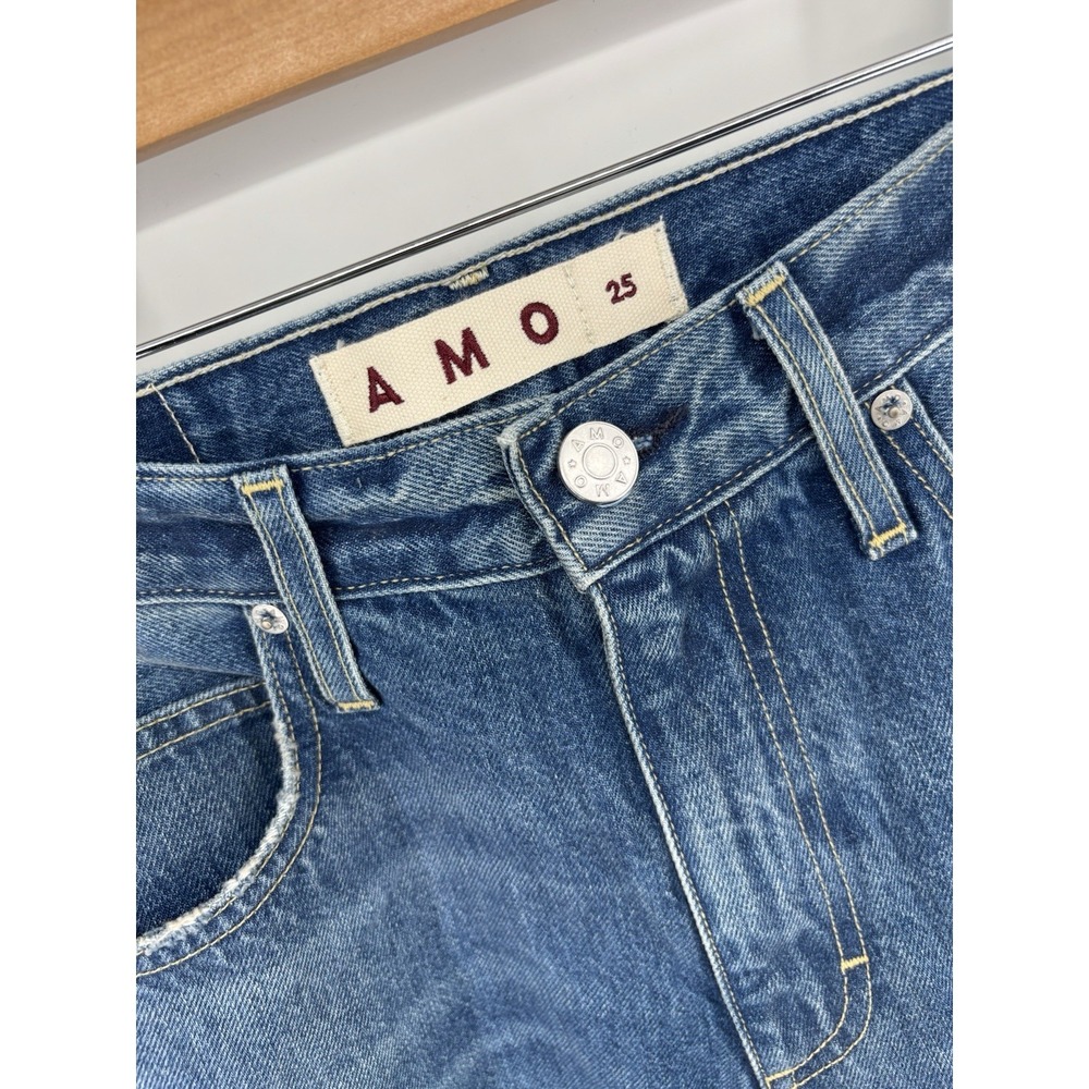 NWOT AMO Sandra Baggy Jeans Sz 25 (Meas 28) Barrel Wide Leg Cottagecore MSRP 318 - Picture 8 of 16